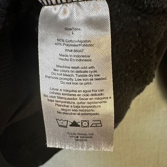 Nickelodeon Spongebob Hoodie Pullover Graphic Print Long Sleeve Black L - Picture 4 of 10